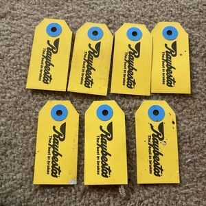 7 Raybestos Brakes Paperboard Dealership Key Tags